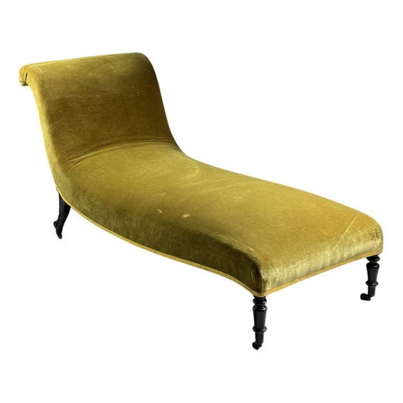Napoleon III Slipper Chaise Loungue For Sale