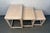 Mid-Century Modern Vintage Set of Three Rattan and Cane Nesting Tables For Sale - Image 3 of 10