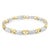 Elegant and timeless, this gorgeous two tone 14K yellow and white gold link bracelet features 2.0 carat total weight of...