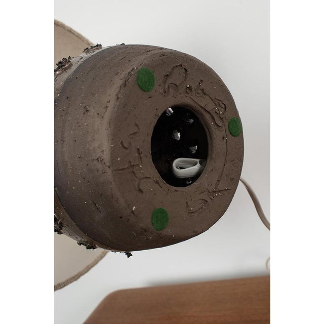 Danish Ceramic Table Lamp For Sale - Image 5 of 8