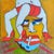 Thinking Cap, Frame 01 is an acrylic painting on recycled record cover featured in Dax Norman's "Cinema Graffiti" NFT...