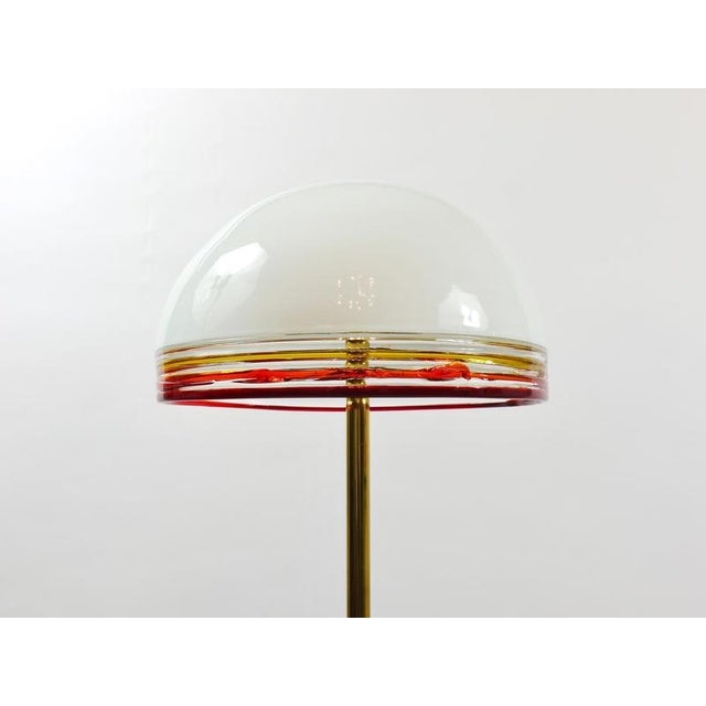 Roberto Pamio Febo Floor Lamp in Marble, Brass & Murano Glass attributed to Leucos, Italy, 1970s For Sale - Image 14 of 18