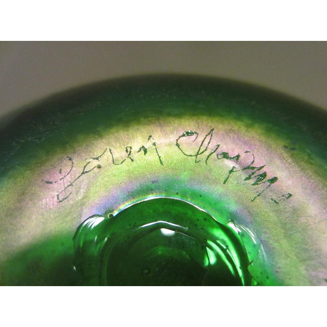Loren Chapman California Artist Abstract Expressionist Signed Glass Vase For Sale In Los Angeles - Image 6 of 18