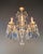 1930s Vintage Venetian Rococo Style Crystal Chandelier Cobalt Blue and Clear Crystals For Sale - Image 5 of 12