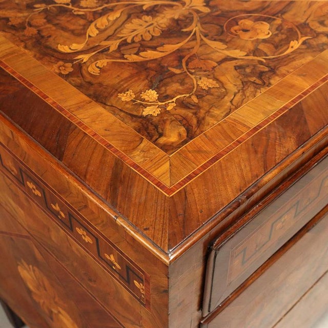 Brown 18th Century Lombard Neoclassical Chests of Drawers, Set of 2 For Sale - Image 8 of 16