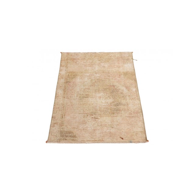 Handknotted Vintage decorative mini wool rug fragment. Approximatelly 45-55 years old. In very good condition. Rare find,...