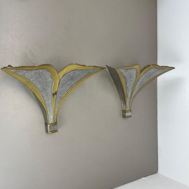 Bi-Color Wall Lights attributed to Henri Fernandez for Honoré, France, 1970s, Set of 2 For Sale - Image 18 of 18