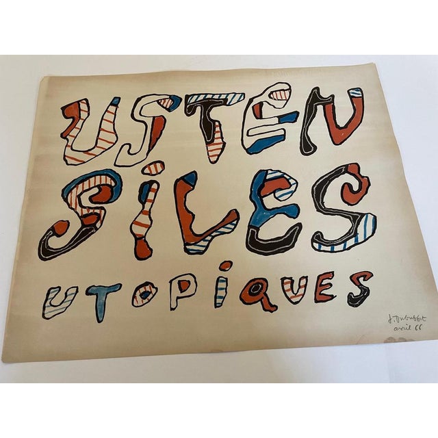 Jean Dubuffet, Utopian Utensils, 1966, Lithograph For Sale - Image 5 of 6