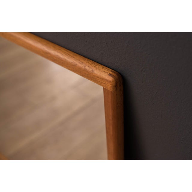 Nordisk Andels-Eksport Vintage Sculptural Danish Teak Hanging Wall Mirror by Nordisk Andels-Eksport For Sale - Image 4 of 14