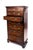 Offering this stunning tall chest in mahogany. Starting at the bottom on a bracket leg it rises. The narrow tall chest has...