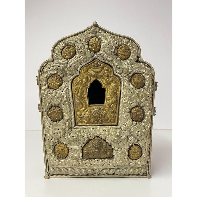 English Tibetan Traveling Prayer Shrine Gau For Sale - Image 3 of 12