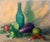 Early 20th Century William Schultz, American Impressionist Fruits, Vegetables and Bottle Oil Painting For Sale - Image 5 of 6