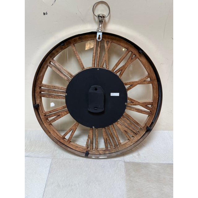 McLaughlin & Scott Vintage Inspired Wall Clock For Sale - Image 12 of 12