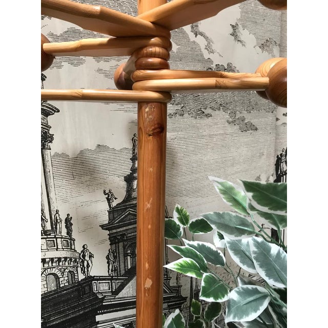 Sculptural Hooks Pine Wood Coat Rack, 1970s For Sale - Image 13 of 16