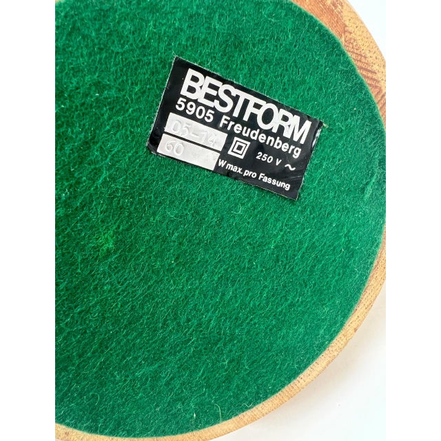 1970s Mid-Century Table Lamp in Pine Wood by Bestform, 1960s For Sale - Image 5 of 11