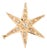 Vintage Diamond Star Pendant 14k Gold Brooch Mid Century Celestial Jewelry For Sale