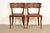 Michael Taylor for Baker Furniture Klismos Cherry Wood and Cane Side Chairs or Dining Chairs, Newly Refinished For Sale - Image 15 of 15