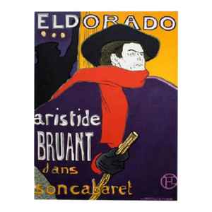 Toulouse Lautrec Lithograph 6, Eldorado 1966