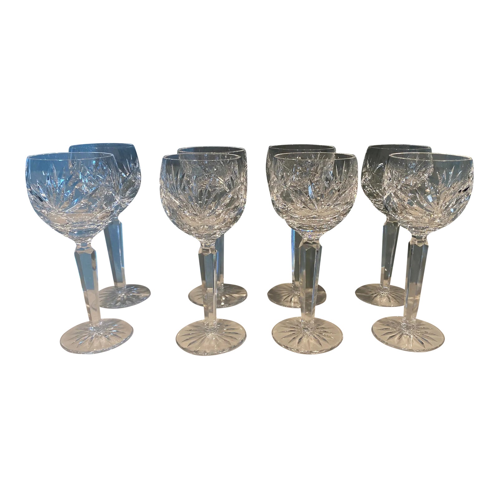 Vintage Waterford Crystal Lismore Wine Hocks Set of 8 Chairish