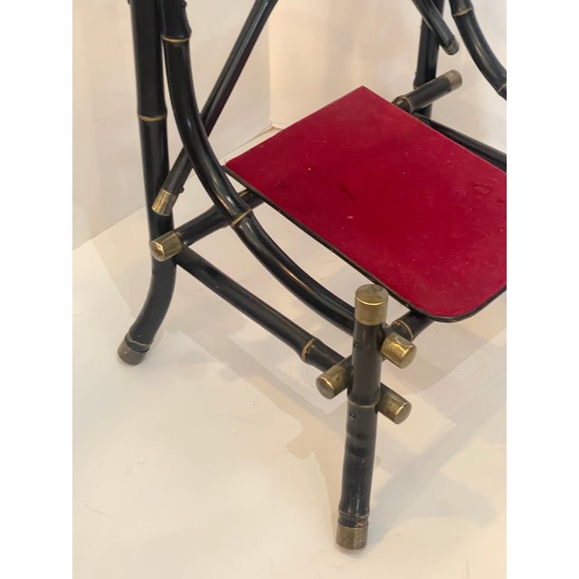 Late 19th Century French Aesthetic Mouvement, Ebonized Bamboo Vanity, c.1890 For Sale - Image 5 of 13