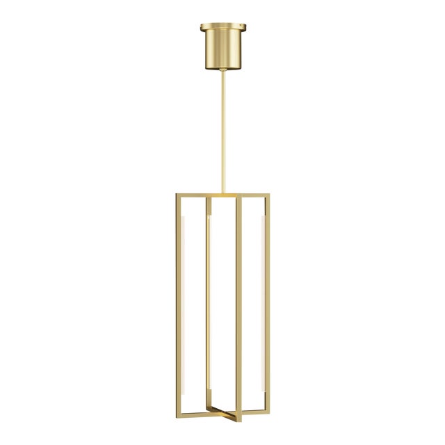 Visual Comfort Modern Kenway 18 Pendant LED Natural Brass For Sale