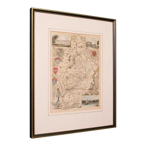 1850's Antique Nottinghamshire Map