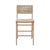 Wood Matthew Izzo Home Astrid Cerused Oak Counter Stool With Woven Back and Rush Seat For Sale - Image 7 of 7