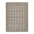 Modern Swedish Style Handmade Wool Rug With Grid Motif and Colorful Accents For Sale