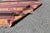 Textile 1970s Rustic Hand Knotted Red Striped Rug For Sale - Image 7 of 11