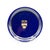 Late 20th Century Vintage Hotel Des Bergues Geneva Switzerland Cobalt Blue Catchall Vide Poche For Sale - Image 5 of 7