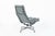 Metal Eames Soft Pad Recliner for Herman Miller, Gray Leather Aluminum Group Lounge Chair For Sale - Image 7 of 13