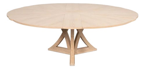 Modern Bleached Oak Dining Table 84