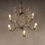 Chandelier in Burnished Metal For Sale - Image 9 of 11