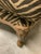 Large Vintage French Bergere Armchair in Zebra Print – Palm Beach Regency, Ralph Lauren or Grandmillennial Statement Piece! See Pics! For Sale - Image 9 of 12