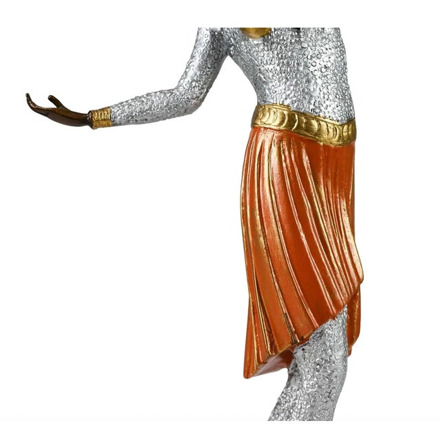 Art Deco Style Bronze Dancing Lady Sculpture For Sale In New York - Image 6 of 7