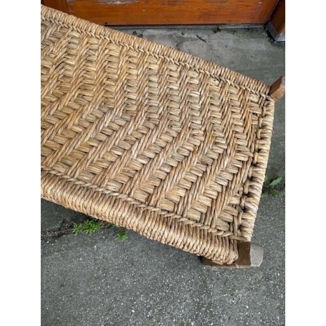 Rustic Hand-Woven Wicker Daybed For Sale - Image 4 of 7