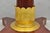Vintage French Regency Style Mahogany & Gold Gilt Plume Table Pedestal Base (B) For Sale - Image 4 of 17