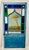 Antique Late 19th Century Blue Painted Moorish Style Stained Glass Door With Hand-Painted Landscape Panel For Sale - Image 15 of 15