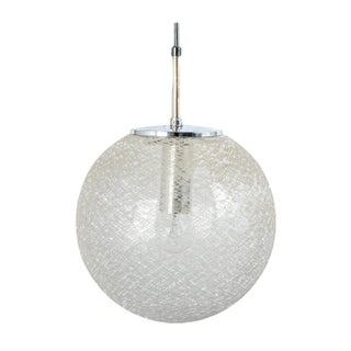 Chrome with Glass Ball Pendant from Limburg, Germany, 1970s For Sale