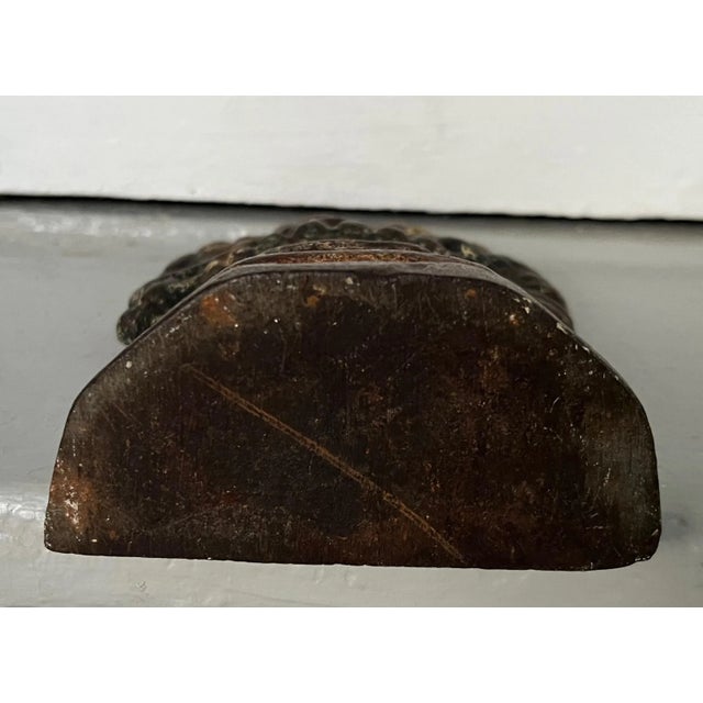 Antique 19th Century American Classical Solid Cast Iron Urn or Basket of Flowers Door Stop For Sale In New York - Image 6 of 8