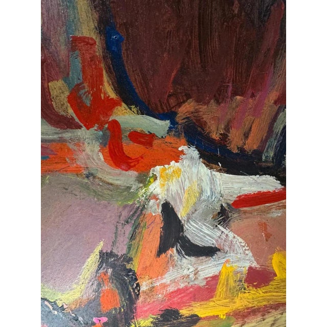 Jean Krillé, Landscape 100, Oil on Masonite, 1986 For Sale - Image 4 of 10