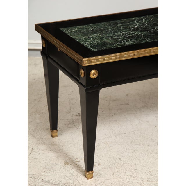 Jansen Marble-Top Coffee Table in the Directoire Manner For Sale - Image 9 of 12