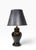 Mid 20th Century 1970s Asian Modern Ginger Jar Form Ceramic Black Table Lamp For Sale - Image 5 of 8