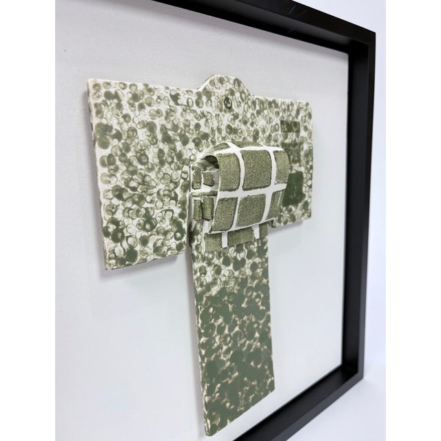Ceramic One of a Kind Japanese Kimono Ceramic Sculpture For Sale - Image 7 of 8