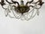 Louis XVI Glass Chandelier with Pearl Garland and Painted Sheet Metal For Sale - Image 3 of 18