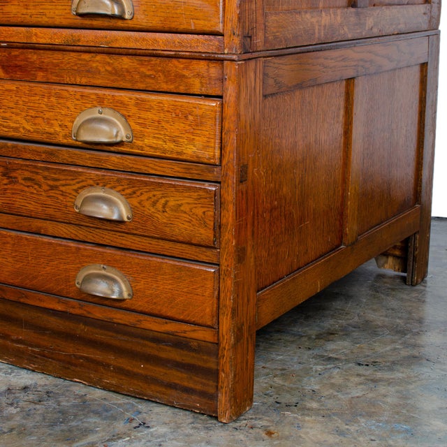 Antique Architect S Flat File Cabinet Map Case Chairish