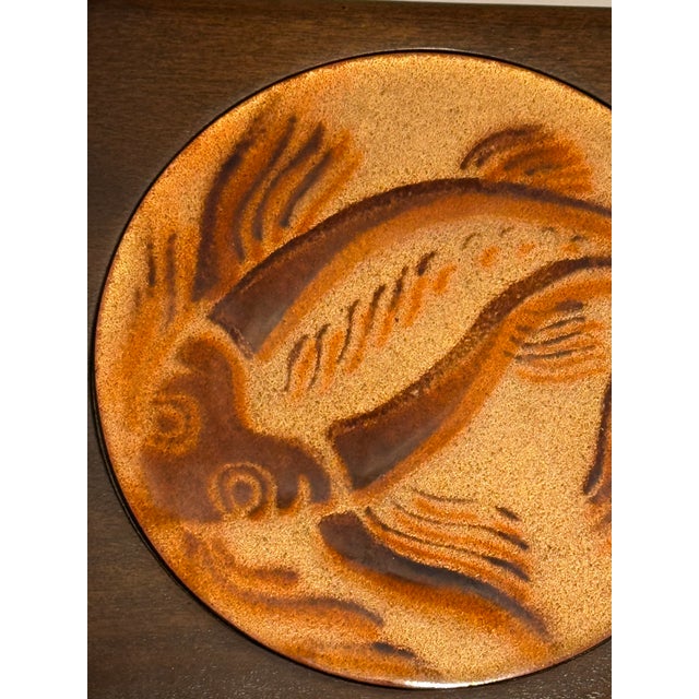 Vintage Annemarie Davidson Siara Madre, California “Jewel” Series Enamel Koi Box For Sale - Image 4 of 9
