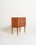 Teak frame with two drawers, solid wood recessed rectangular handles, dovetail joints, and tapered legs. Scandinavian...
