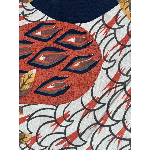 French Hand Printed Rooster Tapestry by Lurçat For Sale - Image 11 of 14