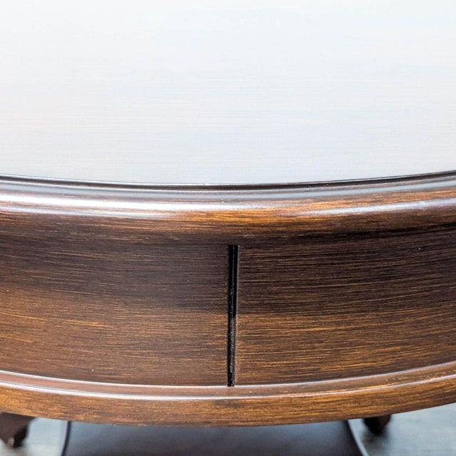 One Drawer Drum Table With Shelf For Sale - Image 10 of 10
